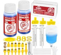 NLMWTI 36PCS Kit Purge Frein pour Shimano, Tektro, Magura, Kit Purgeurs de Frein Gamme de Freins à Disque Hydrauliques, Compris 120 ML de Liquide de Frein à Base D'huile Minérale Haute Performance