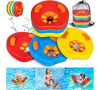 NLMWTI 6 pièces Aide à la natation flottant avec sac de rangement cadre de natation Eva rond doux flotteur flotteur pour enfants 2-6 ans pour apprentissage/exercice
