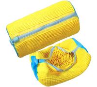 NLMWTI Lot de 2 sac Lavage Chaussures Machine à Laver, Sac lavage Chaussures en Peluche, Sac linge machine a laver, Sacs À Linge Chaussures Réutilisables pour Baskets, Chaussures de Tennis et Chaussur