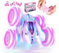 NLMWTI Voiture Télécommandée Enfant, 360° Rotation Voiture Télécommandée Monster Truck, 2.4GHz RC Radiocommandee Jeux Extérieur Jouet Cadeau pour Garçon Fille 3+ Ans