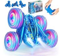 NLMWTI Voiture Télécommandée Enfant, 360° Rotation Voiture Télécommandée Monster Truck, Mini RC Stunt Car 2.4GHz RC Radiocommandee Jeux Extérieur Jouet Cadeau pour Garçon Fille 3+ Ans