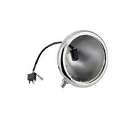 NLNGNZBZTP Grille de protection pour phare Boîtier de phare de moto, support de seau, pour Softail, pour Sportster XL 1200, XL883, pour Dyna, pour douane 5, 3/4, 5.75 pouces(Chrome)