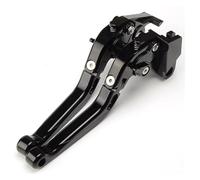 NLNGNZBZTP Leviers frein moto Pour MT07 MT 07 2014-2016 2017 FZ07 FZ FZ-07 2014-2017LOGO Pour MT-07 272 Leviers Frein D'Embrayage Moto Extensibles Pliables RéGlables(Black)