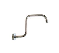 NLNGZKZFNF Bras de douche à effet pluie pour salle de bain - Adaptateur de tube d'extension - Bride de douche - Accessoire mural - Tuyau d'eau - Pommeau de douche de salle de bain (N chromé)