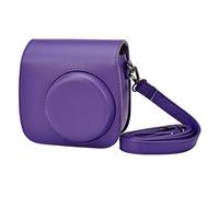 NLNGZKZFNF Classique rétro Puce Caméra en cuir Sac for bandoulière Sac for bandoulière de protection Caméra Caméra Cache de protection Ajustement for Polaroid Fit for Fujifilm Mini 8 8+ 9 Protection d