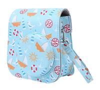 NLNGZKZFNF Foto Studio PVC Sac for caméra Boîtier de Protection Caméra instantanée Sac de Protection for bandoulière Fit for Fujifilm Instax Mini 11/9/8 Protection de la caméra(Blu)