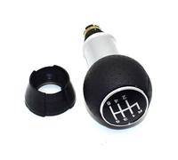 NLNGZKZFNF Kit complet pommeau et soufflet de levier vitesse 5 vitesses. Chromé Pommeau de levier de vitesse(6 Speed)