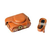 NLNGZKZFNF Puce Coffret en Cuir Couvercle de Protection for vis Sac for bandoulière for bandoulière for bandoulière RX100 RX100II RX100 M3 RX100III M4 M5 M6 Protection de la caméra(Borwn)