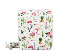 NLNGZKZFNF Sac de caméra Puce Sac for bandoulière en Cuir PVC Étui de Protection adapté for Fujifilm Fit for Instax Mini 90 Neo Classic Protection de la caméra(Mini90 flamingowhite)
