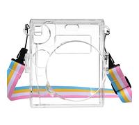 NLNGZKZFNF Sac de caméra Puce Sac for bandoulière en Cuir PVC Étui de Protection adapté for Fujifilm Fit for Instax Mini 90 Neo Classic Protection de la caméra(PVC Transparent Case)
