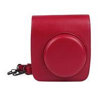 NLNGZKZFNF Sac de caméra Puce Sac for bandoulière en Cuir PVC Étui de Protection adapté for Fujifilm Fit for Instax Mini 90 Neo Classic Protection de la caméra(Mini 90 Red)