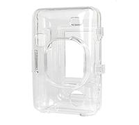 NLNGZKZFNF Sac for caméra de Film instantané Hybride Puce Cuir rétro Brun Noir Brun Blanc Coiffe de Sac for bandoulière Convient for Fujifilm Instax Mini Liplay Protection de la caméra(Clear Plastic)