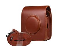 NLNGZKZFNF Sacs de caméra Puce Caméra for bandoulière rétro en Cuir Caméra Caméra Case Case Fit for Fujifilm Instaxier Carré SQ20 SQ10 Protection de la caméra(Auburn)