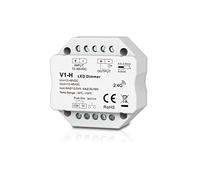 NLNGZKZFNF V1-H DC 12V-24V 1CH * 8A Tension constante Tension LED Bande variateur Push dim UE Boîte Murale Montez Le récepteur sans Fil LED Controller Compatible for Skydance Variateur