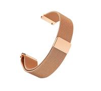 NLNKDTDPAK 12 14 15 16 18 20 22 23mm Bracelet de montre en maille Milan magnétique for hommes et femmes Bracelet de montre argent noir or rose or bleu(Rose Gold,16mm)