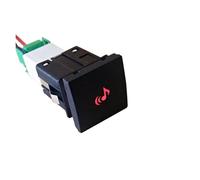 NLNKDTDPAK 1PC voiture LED antibrouillard Radar mise hors tension caméra enregistreur moniteur bouton de commutation adapté for VW Golf 6 Jetta 5 MK5 Caddy EOS Scirocco(Music)