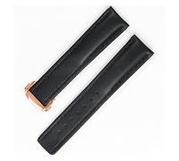 NLNKDTDPAK 2 2mm Sport en fibre de carbone en cuir frontière classique de montre étanche for l'eau bracelet bandeau bracelet homme convient for Omega Fit for Samsung Gear S2 S3 S3(Black rosegold,20mm)