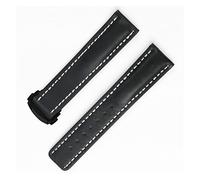 NLNKDTDPAK 2 2mm Sport en fibre de carbone en cuir frontière classique de montre étanche for l'eau bracelet bandeau bracelet homme convient for Omega Fit for Samsung Gear S2 S3 S3(Black white black,20