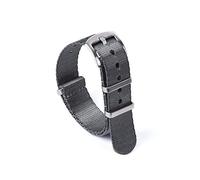 NLNKDTDPAK 20mm 22mm Regard de montre de la ceinture de sécurité Strap Premiu Nylon NATO Bande de montre NATO Ajustez for James Bond 007 Accessoires de montre militaires Remplacer(Gray,20mm)