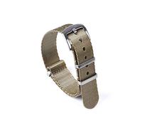 NLNKDTDPAK 20mm 22mm Regard de montre de la ceinture de sécurité Strap Premiu Nylon NATO Bande de montre NATO Ajustez for James Bond 007 Accessoires de montre militaires Remplacer(Khaki,20mm)