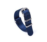 NLNKDTDPAK 20mm 22mm Regard de montre de la ceinture de sécurité Strap Premiu Nylon NATO Bande de montre NATO Ajustez for James Bond 007 Accessoires de montre militaires Remplacer(Deep Blue,20mm)