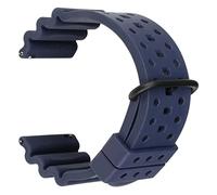 NLNKDTDPAK 20mm 22mm Soft Fluoro Caoutchouffe de bracelet de la courroie de la courroie de plongée imperméable respirant Sport Bande Montre Bracelet Fit for Seiko Fit for Samsung Fit for Huawei(Blue B