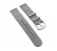 NLNKDTDPAK 22mm 22mm Nylon Sangles NATO Watch Honor Watch GT 42mm 46mm Smartwatch Bands Bandes de courroie Sport Court Bracelet Ajuster for Samsung Galaxy Fit for Huawei(Gray,20mm)