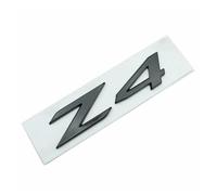NLNKDTDPAK 3D ABS Chrome Noir Z4 Logo Lettres Voiture Coffre arrière emblème Badge décalcomanie adapté for BMW Z4 E85 E89 Z4 Autocollant Accessoires(Glossy Black)