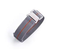 NLNKDTDPAK 60S Armée française NATO Parachute Elastic Nylon Watchband Fit for Seiko Water Fit for Ghost Fit for Tudor Rolex Watch Strap 20mm 22mm Accessoires de montre(BLACK KHAKI LINE)
