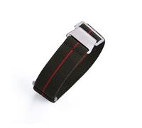 NLNKDTDPAK 60S Armée française NATO Parachute Elastic Nylon Watchband Fit for Seiko Water Fit for Ghost Fit for Tudor Rolex Watch Strap 20mm 22mm Accessoires de montre(BLACK RED LINE)