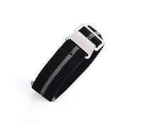 NLNKDTDPAK 60S Armée française NATO Parachute Elastic Nylon Watchband Fit for Seiko Water Fit for Ghost Fit for Tudor Rolex Watch Strap 20mm 22mm Accessoires de montre(Black Sand)