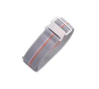 NLNKDTDPAK 60S Armée française NATO Parachute Elastic Nylon Watchband Fit for Seiko Water Fit for Ghost Fit for Tudor Rolex Watch Strap 20mm 22mm Accessoires de montre(Gray WHITE ORANGE)