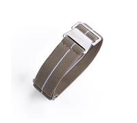 NLNKDTDPAK 60S Armée française NATO Parachute Elastic Nylon Watchband Fit for Seiko Water Fit for Ghost Fit for Tudor Rolex Watch Strap 20mm 22mm Accessoires de montre(KHAKI WHITE LINE)