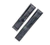 NLNKDTDPAK Ajustement for Tag Heuer Carrecra 6 19mm hommes bracelet de montre couche supérieure en cuir ceinture peau en cuir montre accessoires for(Schwarz)
