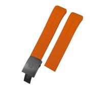 NLNKDTDPAK Ajustement for Tissot ajustement for T-TOUCH T013 T048 T047 T033T04 21mm bracelet de montre en caoutchouc de Silicone souple bracelet de montre de Sport T091 T013420A(Orange Black)