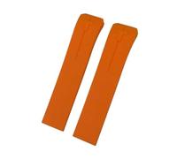 NLNKDTDPAK Ajustement for Tissot ajustement for T-TOUCH T013 T048 T047 T033T04 21mm bracelet de montre en caoutchouc de Silicone souple bracelet de montre de Sport T091 T013420A(Orange)