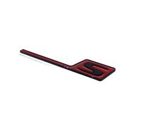 NLNKDTDPAK Autocollants de Coffre de Voiture ABS S Badge Emblem adaptés for Mercedes Fit for Benz AMG S AMG E63S C63S GLC63S GLE63S GLS63S GTS GT43S GTR GT53 GT50 CLA45S(Matte Black Red big)