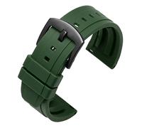 NLNKDTDPAK Bande de monator sangle caoutchouc 20 mm 22 24 Sport Bracelet en étanche Gt 2 Ajustement for Honor Watch Magic(Green black buckle,22mm)