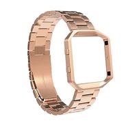 NLNKDTDPAK Bande de montre for bracelet en acier inoxydable de remplacement Bracelet Frameclassic Bracelet for montres Ajustement en acier inoxydable for Fitbit Fit for Blaze Fit for Gear S3(Rose Gold