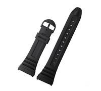 NLNKDTDPAK Bande de montre Sangle de résine anti-chute Fit for le casio W-96H ACCESSOIRES DE RECHERCHE DE REMPLACEMENT DE REMPLACEMENT DE CAOUTCHOUC SPORT NOIRE NOIR SANGLE W-96H