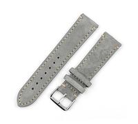 NLNKDTDPAK Bandeau en cuir 18mm 20mm 22mm 24mm Vintage Vintage Sangle de couture for la main for hommes Femmes Regarder le remplacement(Gray with wire,20mm)