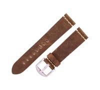 NLNKDTDPAK Bandes de bandes de montre en cuir 22mm 24mm for regarder Cuir de montre Vintage Montre Bracelet Fit for Samsung Fit for Galaxy Watch(Vintage brown,22mm)
