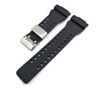 NLNKDTDPAK Bandes de garde en caoutchouc convient for Casio Fit for G-Shock GA100 / 110/120 Hommes Black Sport Plongée Montre Bracelet Bande Boucle Metal Boucle Montre Accessoires