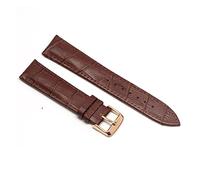 NLNKDTDPAK Bandoues de montre en cuir 20 mm Straputterfly Boucle boucle Bangle acier Ajustement for Samsung Fit for Galaxy Watch Gear S3 for Frontier(Brown rosegold,24mm)