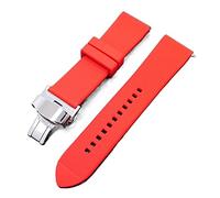 NLNKDTDPAK Bracelet de bracelet boucle en silicone(Red,22mm)