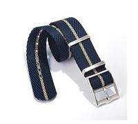 NLNKDTDPAK Bracelet de montre Bracelet de remplacement de nylon de 20mm 22mm Bracelet de montre Fit for Tudor Nato Strap(Blue,22mm)