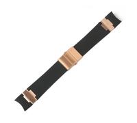 NLNKDTDPAK Bracelet de montre Bracelet Silice Gel Montre Bande Fit for Ulysse Fit for Nardin PLONGEUR Sangle de montre en caoutchouc étanche Sports 22mm homme noir bleu brun(Black rosegold,22mm strap