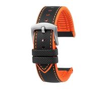 NLNKDTDPAK Bracelet de montre Citizen Blue Angel, deuxième et troisième génération, AT8020 JY8078, en Fiber de carbone, en Nylon et caoutchouc fluoré, 22mm, 23mm(Orange Line sk,22mm)