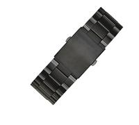 NLNKDTDPAK Bracelet de montre confortable en acier inoxydable solide, adapté au Diesel Dz4318 Dz4323 Dz4283, bracelet de montre mâle 26mm(Schwarz)