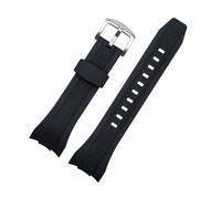 NLNKDTDPAK Bracelet de montre en caoutchouc de silicone 26MM interface d'arc uni de haute qualité bracelet de montre noir for hommes remplacement adapté for SEIKO adapté for VELATURA SRH SPC007(B Blac